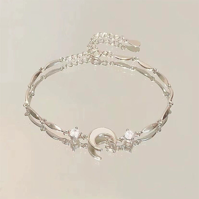 Cherry Blossom Star And Moon Bracelet-  International Shipping