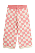 Chess Check Knitted Trousers