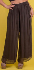 Chocolate Silk Pant - 3958-CC