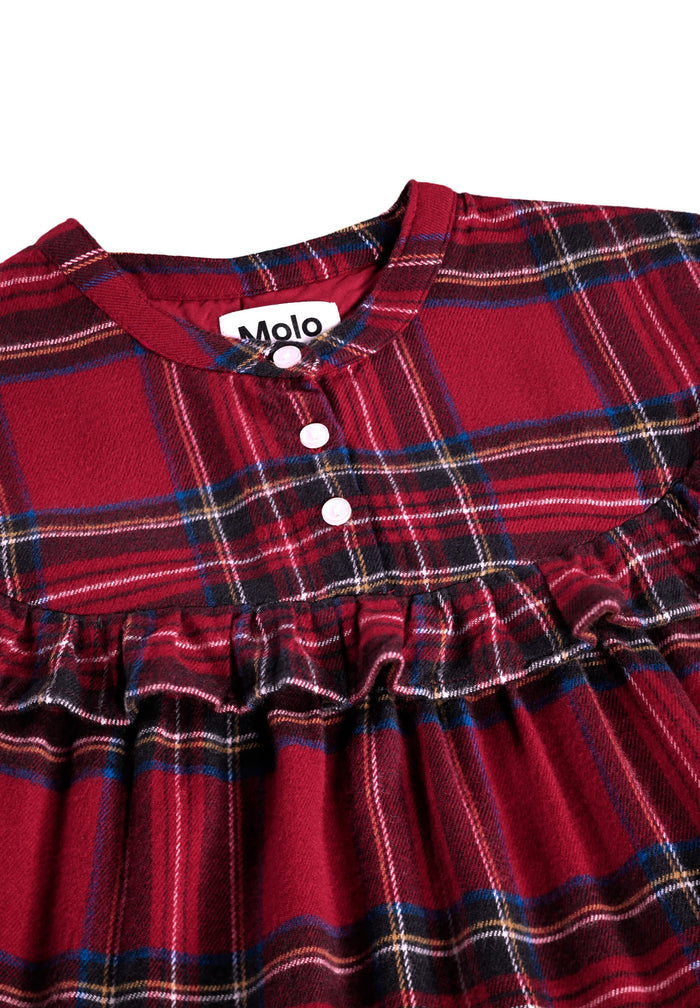 Red plaid dress