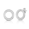 Circle Diamond Earrings