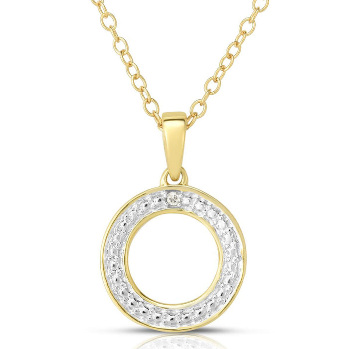 Circle Diamond Necklace