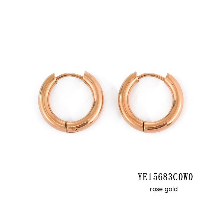Classic Round Hoops Earrings
