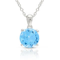 Classic Solitaire Gemstone Necklace