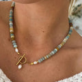 Colored Glaze Dopamine Beaded Necklace