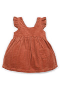 Rust corduroy baby dress