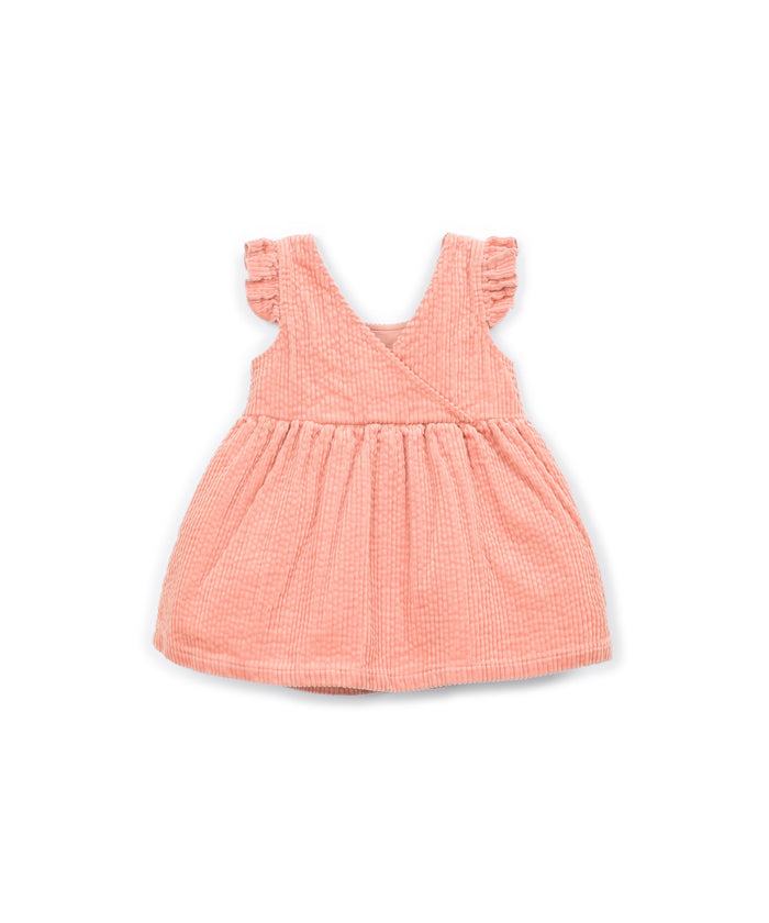 pink corduroy baby dress