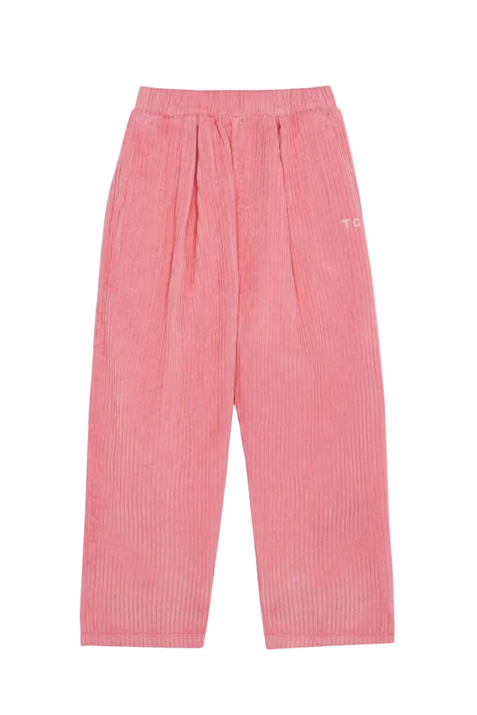 Pink corduroy trousers