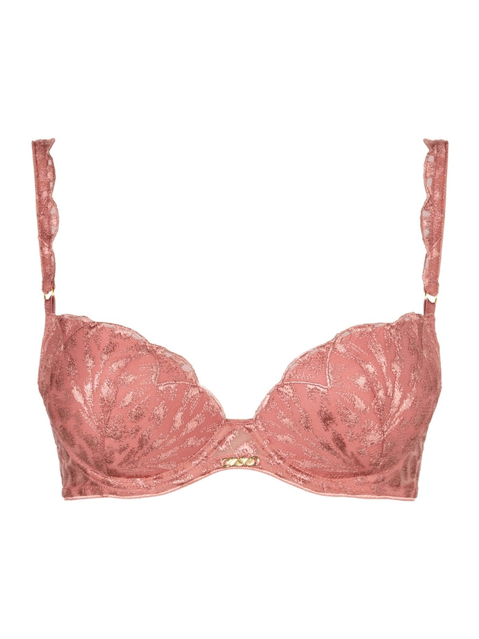Crazy In Love Moulded Push Up Bra - Warm Pink