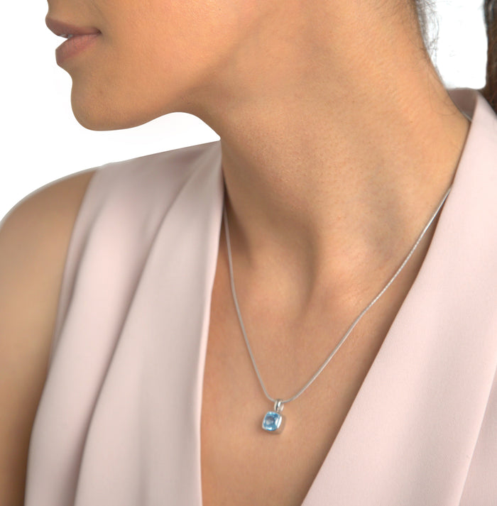 Cushion-Cut Amethyst Necklace