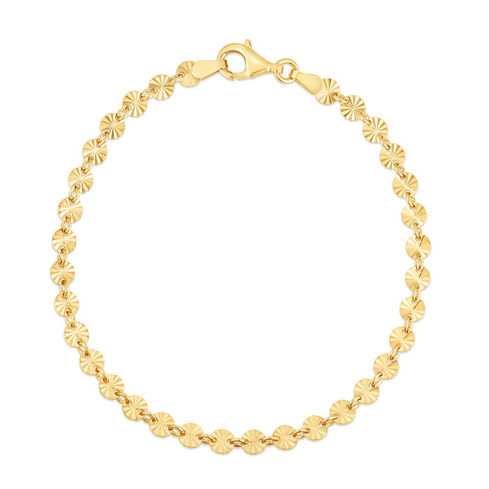 Diamond Cut Vermeil Bracelet