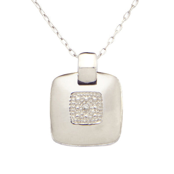 Diamond Doorknocker Necklace