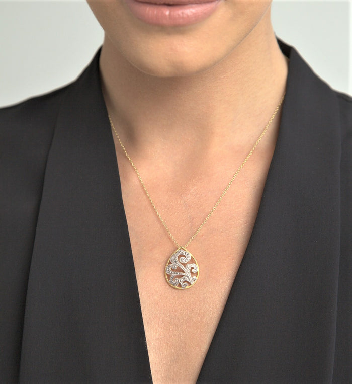 Diamond Filigree Necklace - Final Sale