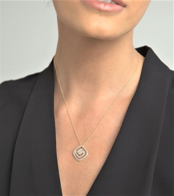 Diamond Geometric Necklace