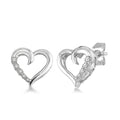 Diamond Heart Earrings
