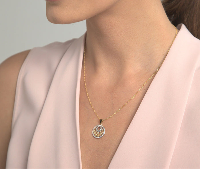 Diamond Lattice Necklace