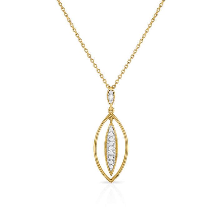 Diamond Leaf Necklace