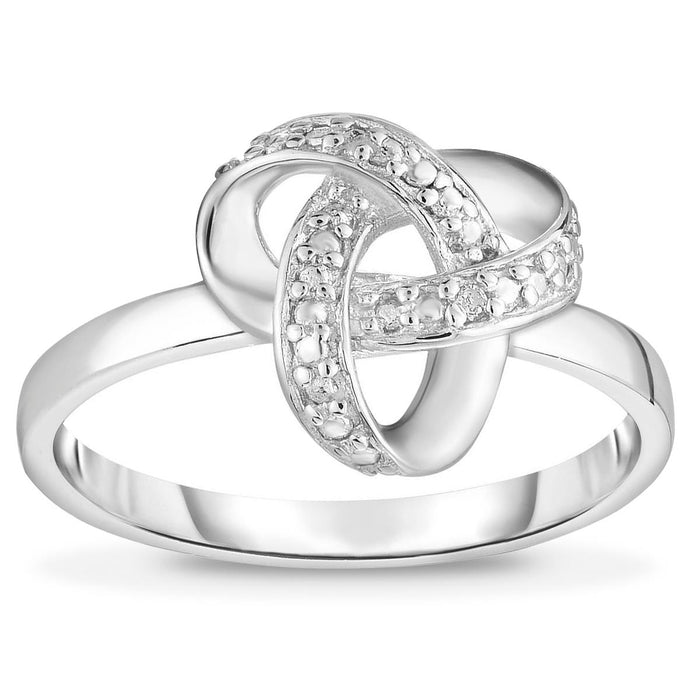 Diamond Love Knot Ring