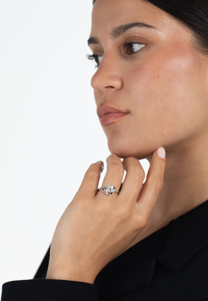 Diamond Love Knot Ring