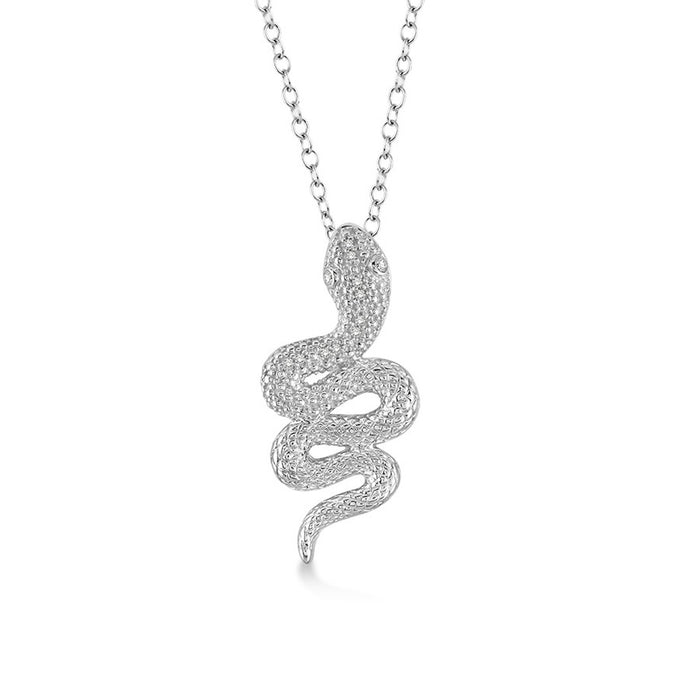 Diamond Snake Necklace