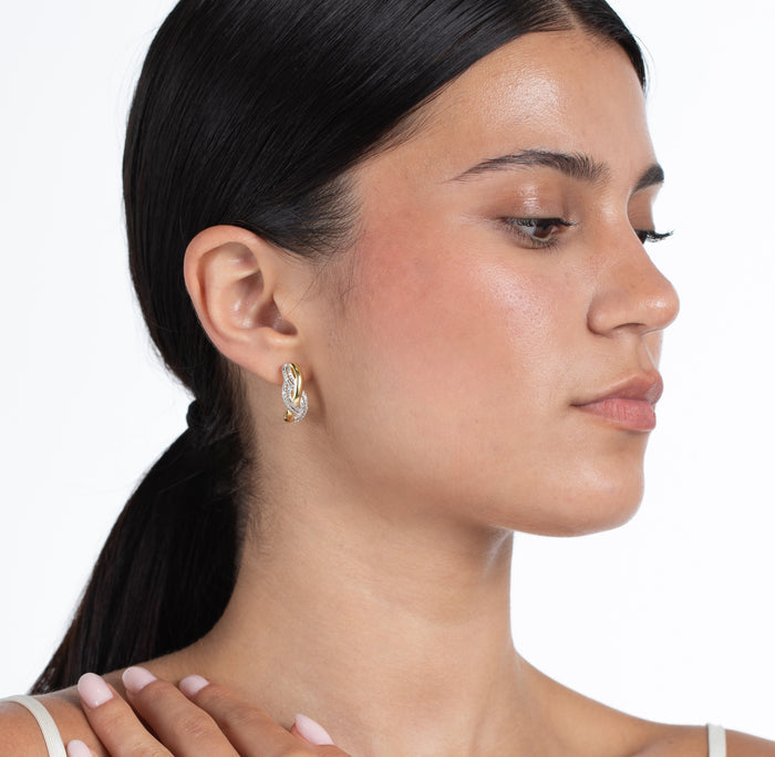 Diamond Twist Earrings