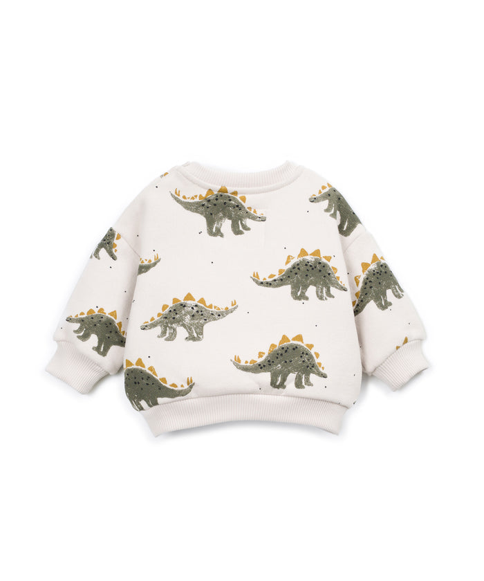 Dinosaur print baby sweatshirt
