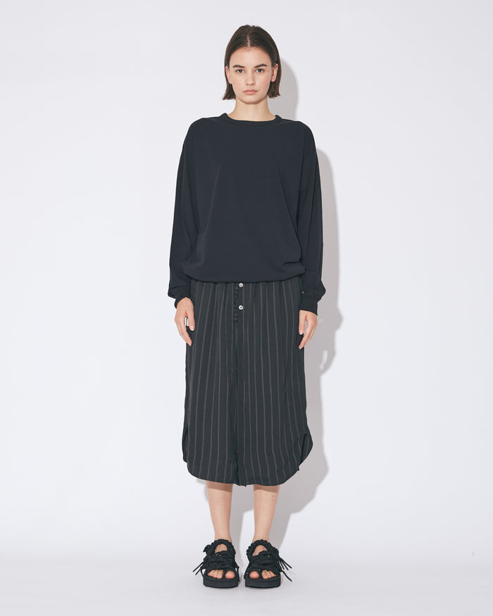 dobby rayon stripes pajamas skirt shorts