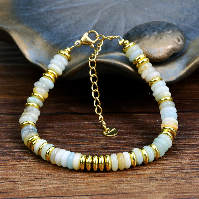 Dopamine Colorful Natural Stone Beaded Bracelet