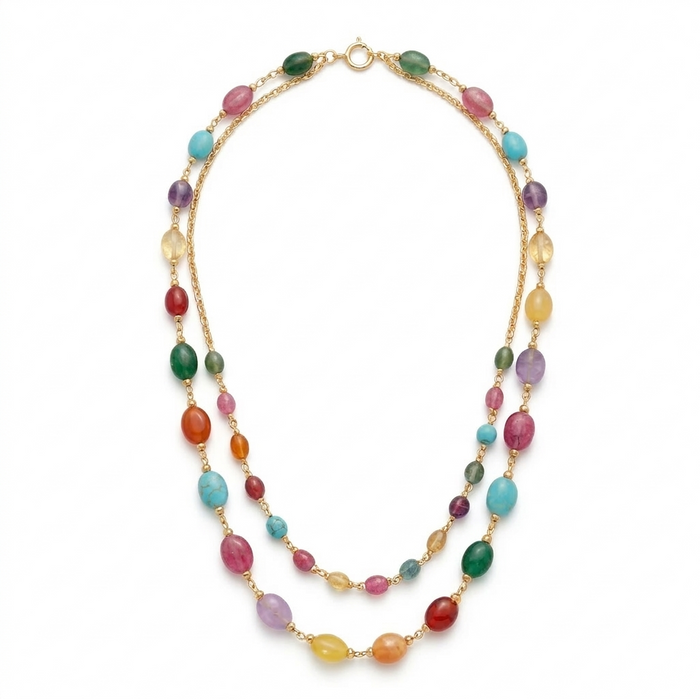 Dopamine Natural Stone Necklace