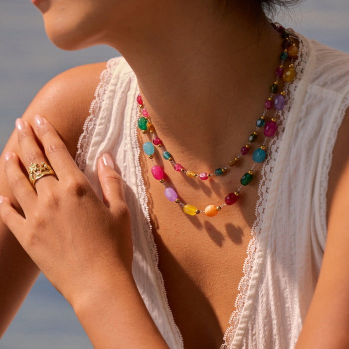 Dopamine Natural Stone Necklace