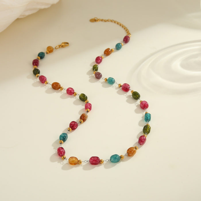 Dopamine Natural Stone Necklace