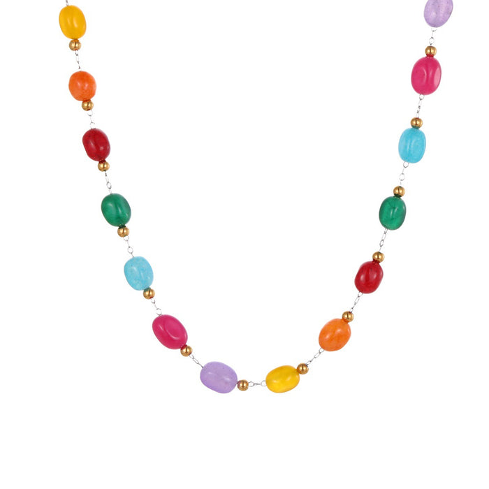Dopamine Natural Stone Necklace