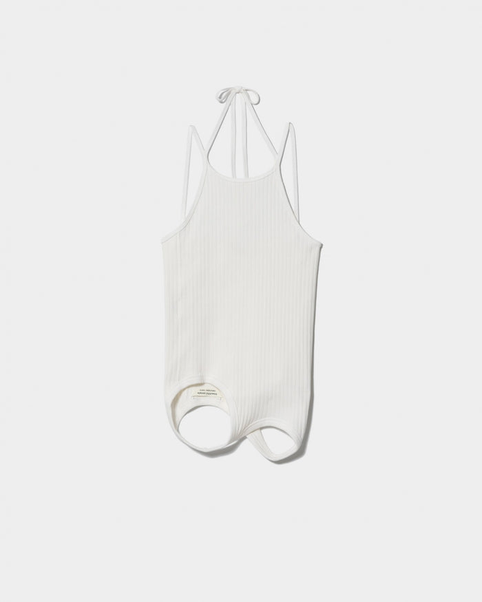 double-end remove needle rib tank top