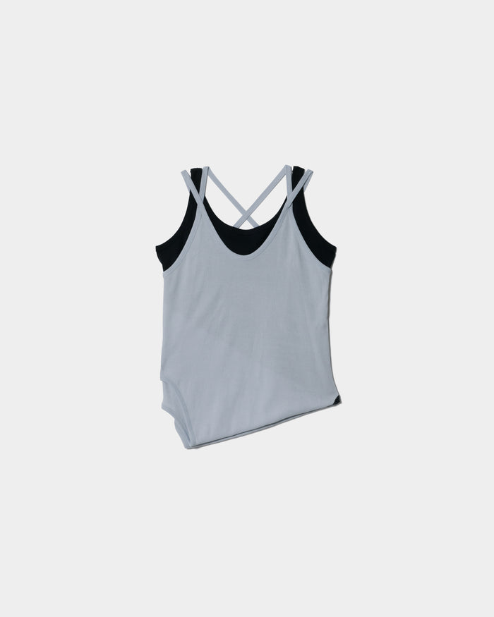 double-end silky touch cotton rib top
