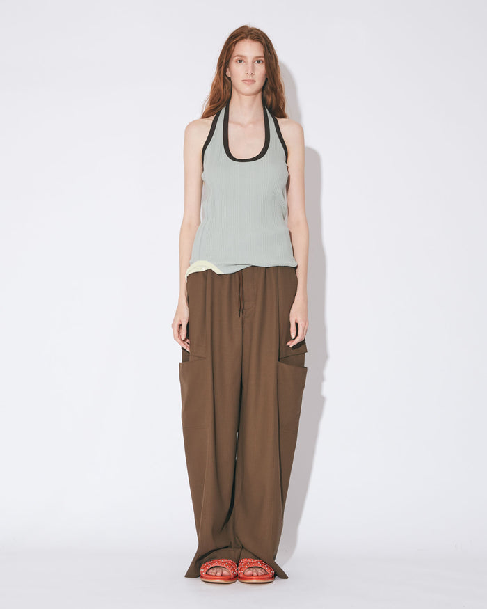 double-end suvin compact rib tank top