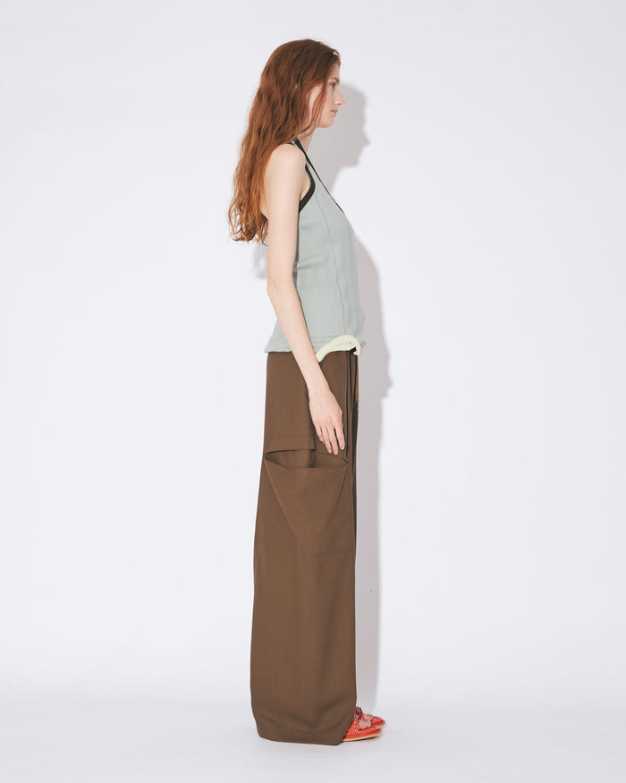 double-end suvin compact rib tank top