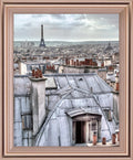 Dreamy Skyline - 28" x 34" Framed Wall Art - Gray