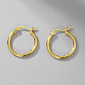 Earrings Hoop Circle Women Gold