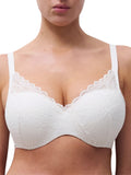 Easy Feel Floral Touch Covering Memory Foam Bra - Milk