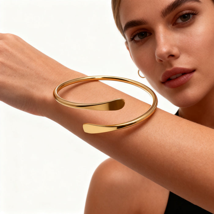Edgy Punk-style Cross-border Bangle Bracelet