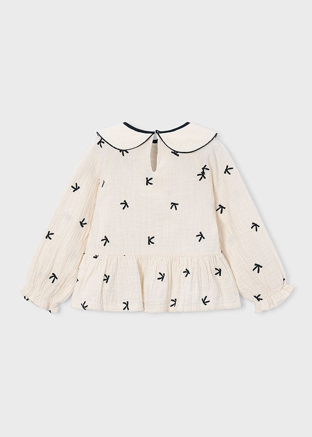 girl's blouse with bow details