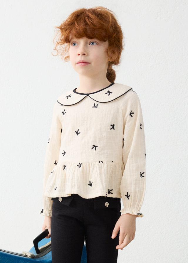 girl's blouse with bow details