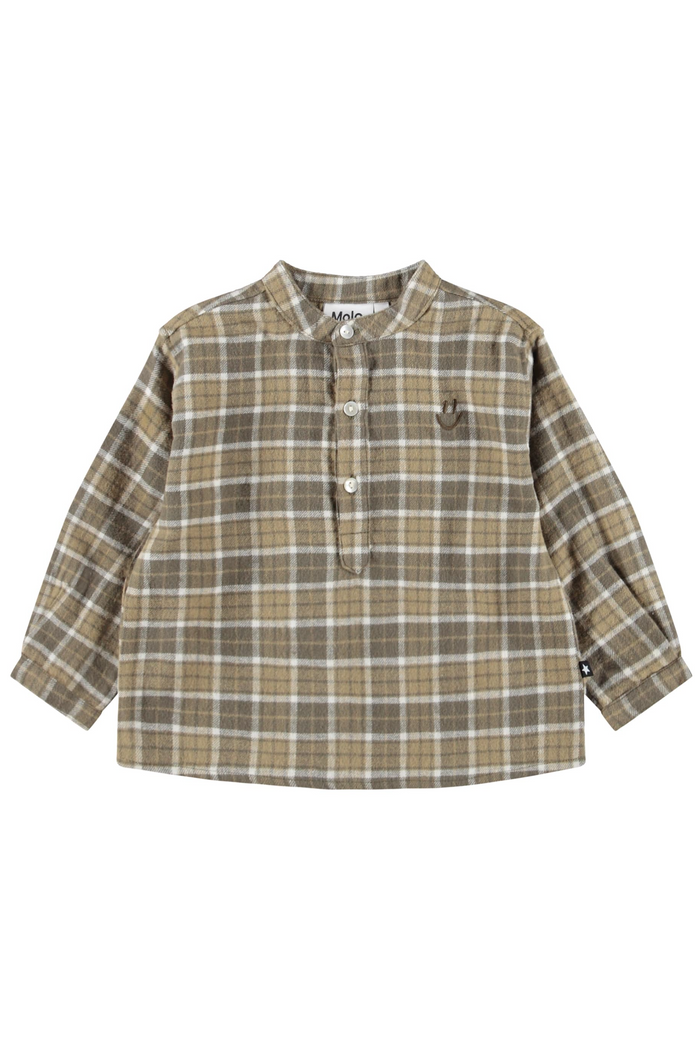 Plaid shirt on a white background