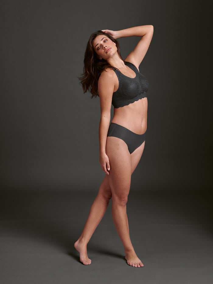 Essential Lace Bralette - Anthracite