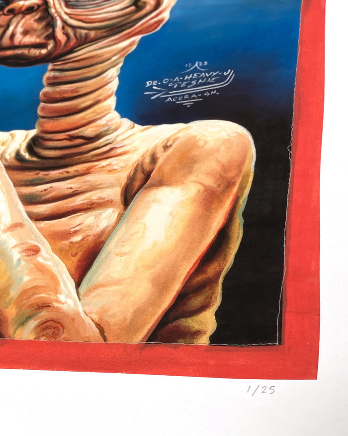 E.T. - Limited Edition Archival Giclée Print from Static Medium by Heavy J
