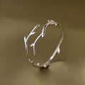Ethereal Willow Twig Open Ring | Minimalist Forest Aesthetic Jewelry