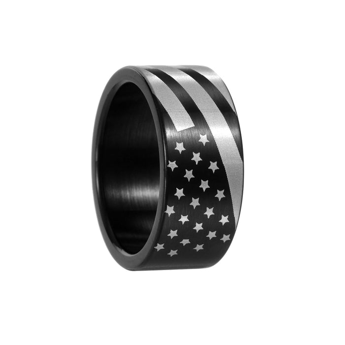 European And American Two-tone Ring - Street Fashion for Men