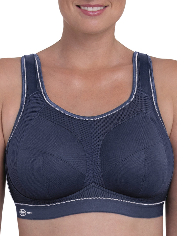 Extreme Control F-K Sports Bra - Blue Iris