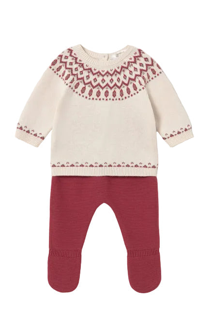 Fair Isle Footed Set