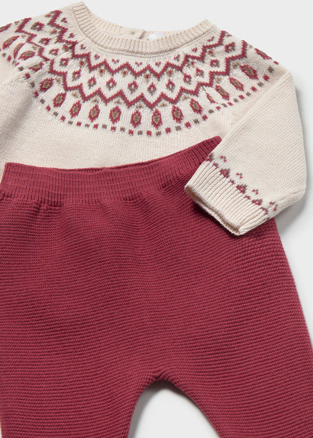 Fair Isle Footed Set